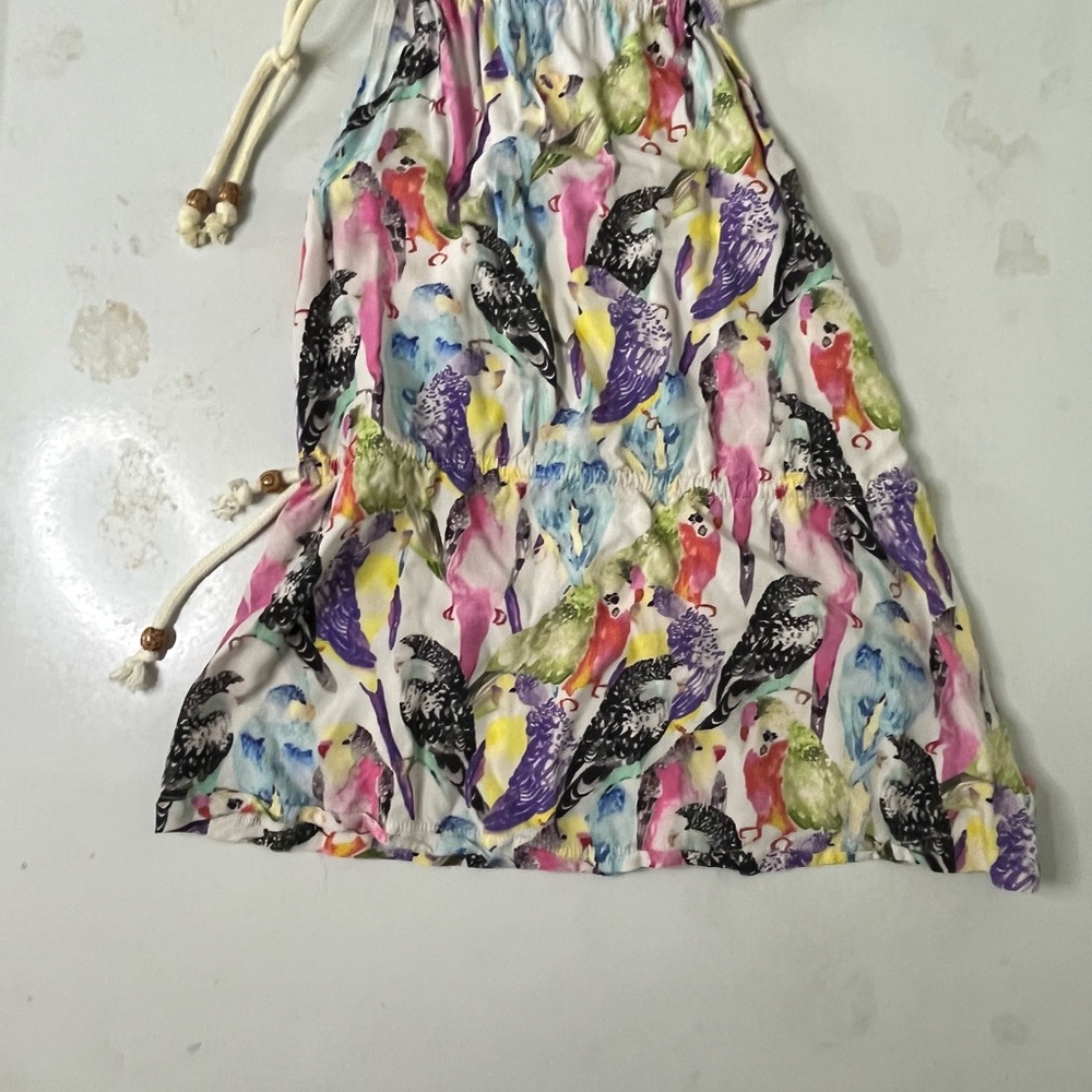 Munster Multicolor Bird Print Tank Top
